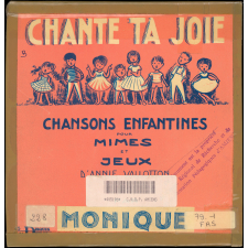Chansons enfantines pour mimes et jeux. .