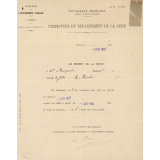 Documentation relative à une institutrice. Lettres administratives. Promotions. 