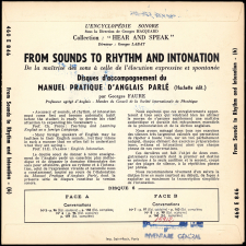 From Founds to Rythm and Intonation = De la maîtrise des sons à celle de l'élocution expressive et spontanée. 6ème disque, conversations