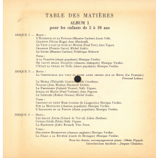 Chant et poésie. Album 1. Textes et chants choisis pour les enfants de 5 à 10 ans. Microsillons.