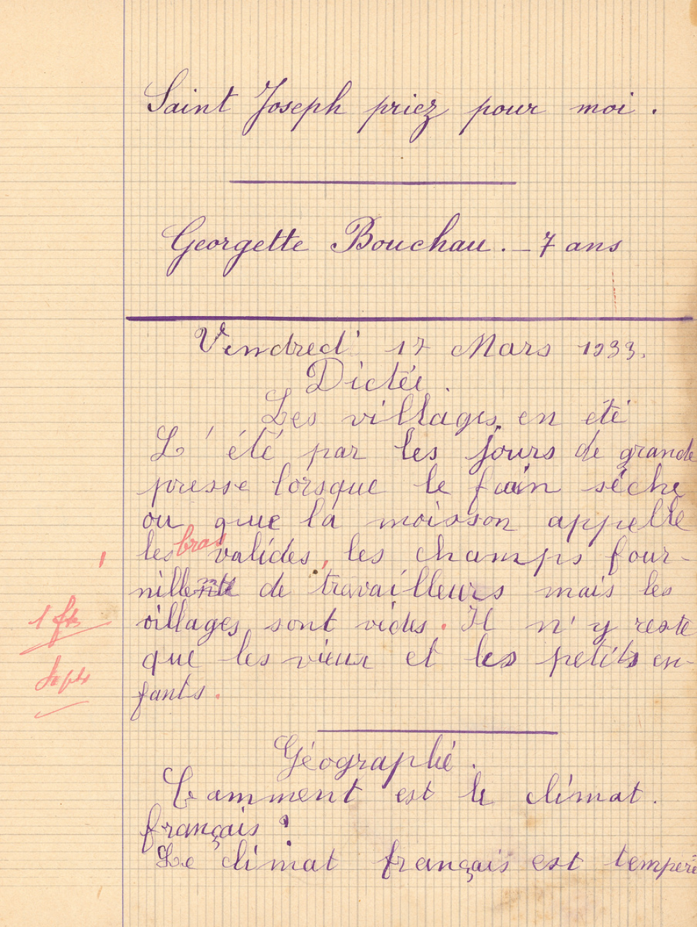 Cahier journalier