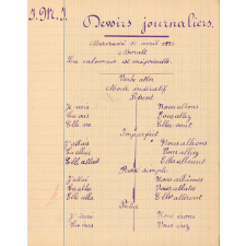 Cahier journalier