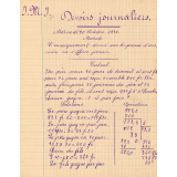 Cahier journalier
