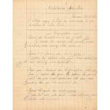 Cahier d'évaluations