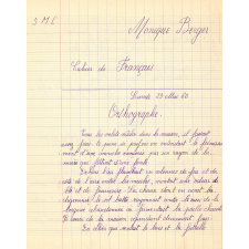 Cahier de français