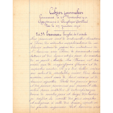 Cahier journalier