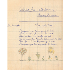 Cahier de catéchisme