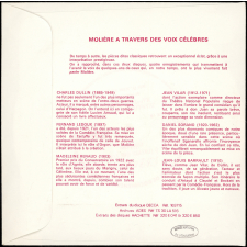 J.B. Molière à travers des voix célèbres