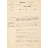 Commune de Martrois. Extrait du Registre des Délibérations du Conseil municipal.