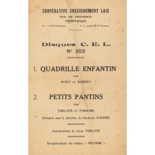 Quadrille enfantin ; Petits pantins
 