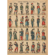 Planche N° 1452 : Enfants travestis : Costumes militaires