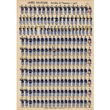 Planche N° 255 : Armée française : Bataillon de chasseurs à pied
