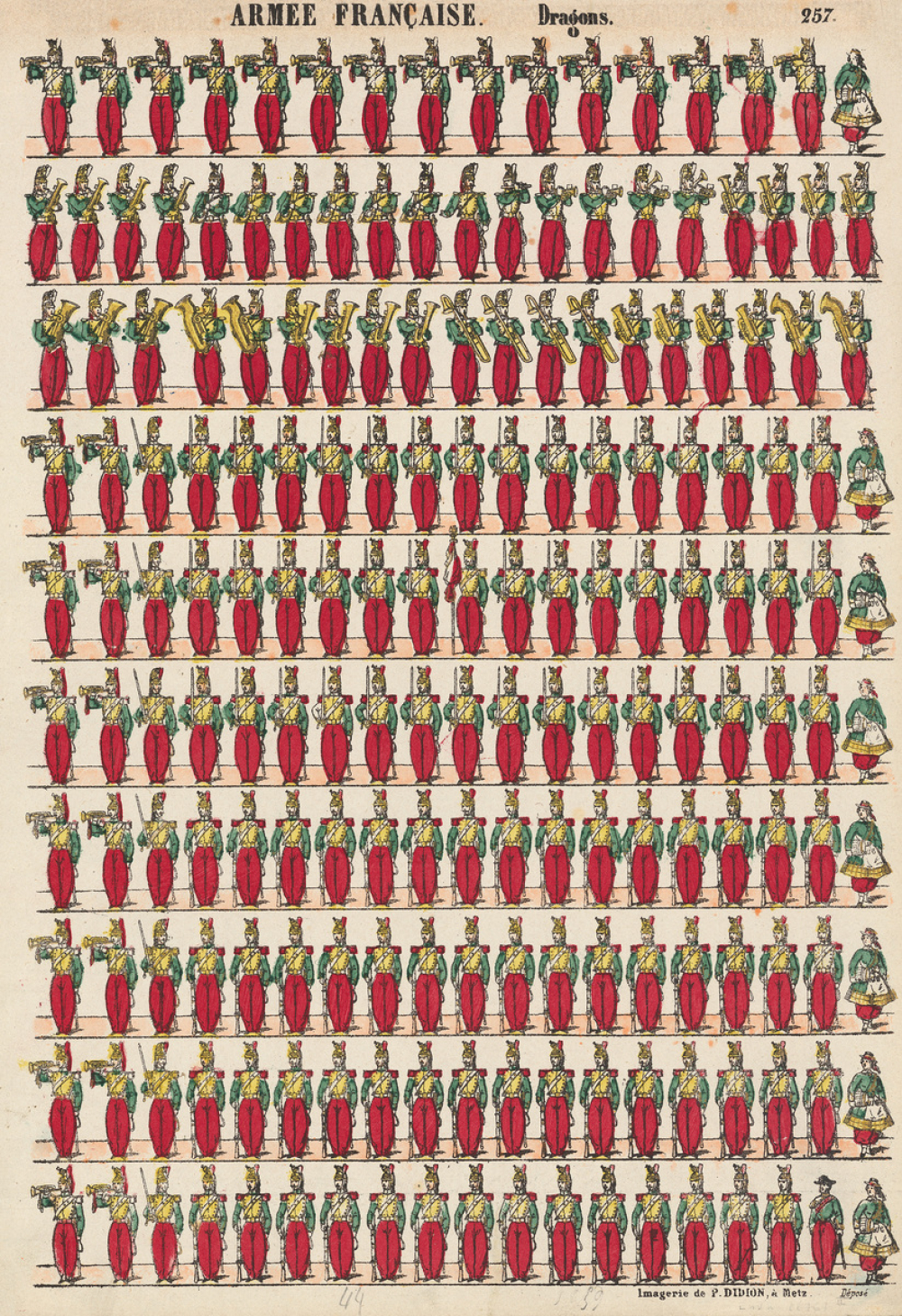 Planche N° 257 : Armée française : Dragons