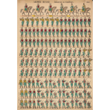 Planche N° 464 : armée russe : infanterie en tirailleurs