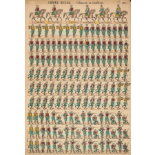 Planche N° 464 : armée russe : infanterie en tirailleurs