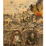 Scène de bataille : Première guerre mondiale