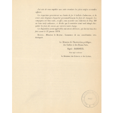 Collecte de documents pour l'exposition universelle de 1878. 