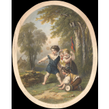 Enfants jouant à la guerre