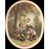 Enfants jouant à la guerre