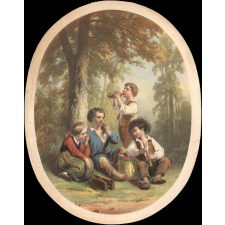 Enfants jouant à la guerre