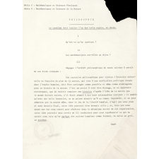 Baccalauréat. Sujets (1981 et 1983).
