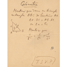 Concours d'entrée à l'EN de jeunes filles d'Evreux. Questions orales sur le programme de mathématiques de 3ème.