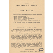 Examen d'entrée en 6ème: préparation et sujets.