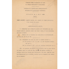 Concours pour l'admission à l'École Militaire d'Artillerie en 1932. 