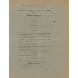 Examen de fin d'année - 1926 - 1re année.
