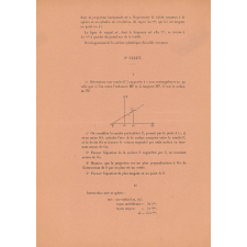 Examen de fin d'année - 1927 - 2e année.