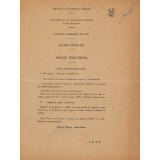Concours d'admission de 1925. Examen probatoire et examen définitif.