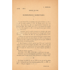 Agrégation de mathématiques. Sujets de 1939 à 1948. 