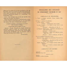 Concours de l'enseignement secondaire. Agrégations masculines et féminines. Certificats d'aptitude à l'enseignement des langues vivantes et à l'enseignement dans les collèges. Programmes des matières. année 1947.