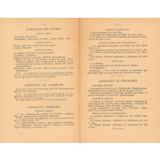 Concours de l'enseignement secondaire. Agrégations masculines et féminines. Certificats d'aptitude à l'enseignement des langues vivantes et à l'enseignement dans les collèges. Programmes des matières. Année 1948.