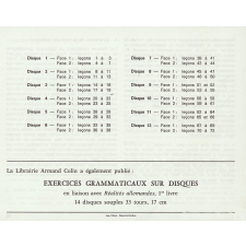 Réalités allemandes : exercices d'élocution sur disques : grands commençants. 1er livre