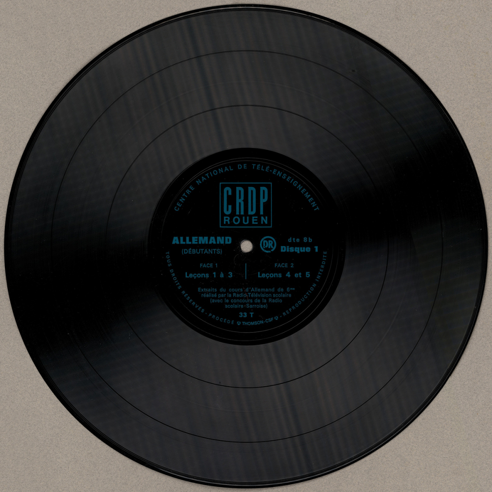 Allemand (quatrième) 1re langue. Disque 12, leçons 72-73-75-76-78-79