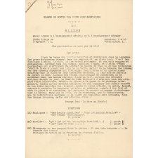 Sujets d'examen. Examen de sortie des cours complémentaires. 1941. Dictée et anglais. 