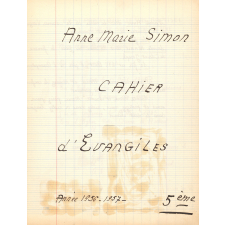 Cahier d'Evangiles