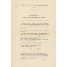Agrégation des Sciences Mathématiques. Concours de 1912 : composition sur le calcul différentiel et intégral