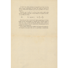 Agrégation des Sciences Mathématiques. Concours de 1914 : composition sur un sujet d'analyse