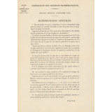 Agrégation des Sciences Mathématiques. Session spéciale d'octobre 1919 : mathématiques spéciales