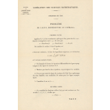Agrégation des Sciences Mathématiques. Concours de 1919 : problème de calcul différentiel et intégral
