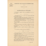Agrégation des Sciences Mathématiques. Session de 1922 : mathématiques spéciales