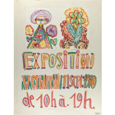 Affiche d'exposition de dessins d'enfants