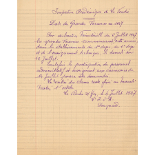 Correspondance administrative reçue par Mlle Brochard, institutrice à Bouin - Vendée (1945 - 1961)