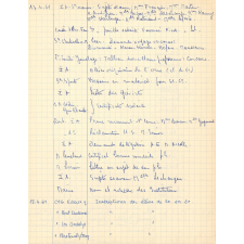 Registre du courrier (départ) du lycée d'Evreux (1961 à 1962). 