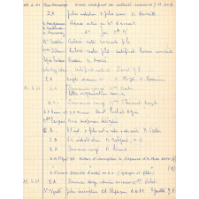 Registre du courrier (départ) du lycée d'Evreux (1961 à 1962). 