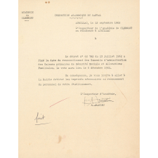 Correspondance administrative de l'école de Saint-Georges (1962 à 1967). 