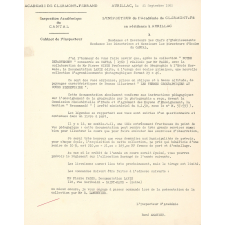 Correspondance administrative de l'école de Saint-Georges (1962 à 1967). 