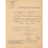 Correspondance administrative de l'école d'Houquetot (1949 à 1953). 